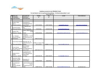 Installateurverzeichnis_März 2011XLS - BRAWAG GmbH