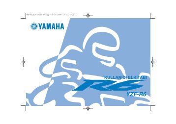 Yamaha YZF-R6 - 2010 - Mode d'emploi TÃ¼rkÃ§e