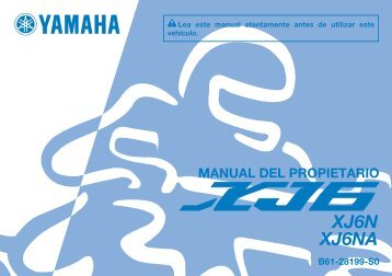 Yamaha XJ6-N - 2015 - Mode d'emploi EspaÃ±ol