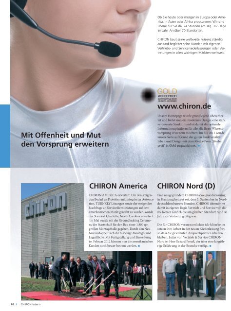 Vorsprung vorprogrammiert 90 Jahre - CHIRON Werke GmbH & Co ...