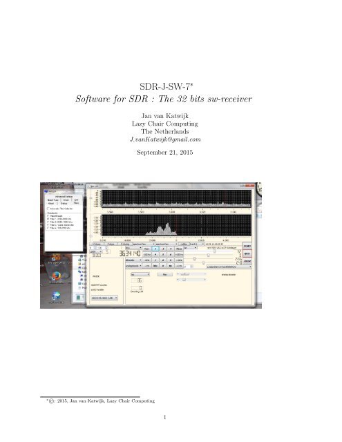 Afdeling Grondwet Post impressionisme Software for SDR The 32 bits sw-receiver