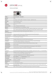 Datenblatt: Leica X-E