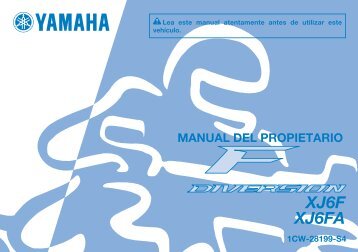 Yamaha XJ6F - 2015 - Mode d'emploi EspaÃ±ol