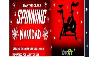 Tarjeta navideña oferta spinning