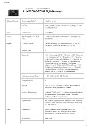 Datenblatt: Panasonic DMC TZ 101