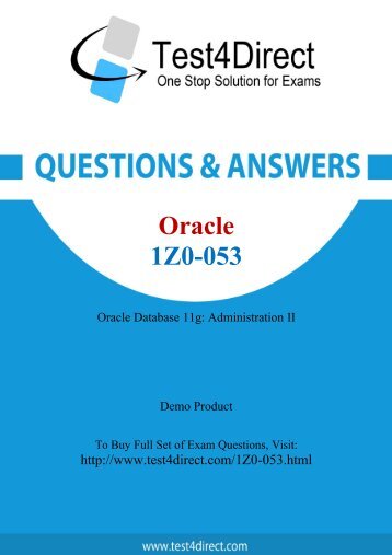 Up-to-Date 1Z0-053 Exam BrainDumps for Guaranteed Success