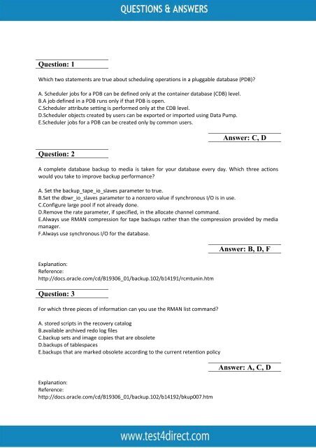 Up-to-Date 1Z0-067 Exam BrainDumps