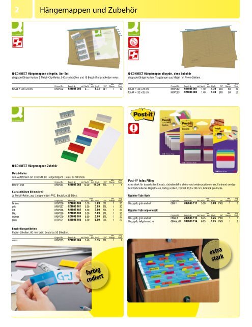 Büromaterial - Bürobedarf Katalog von www.Buerogummi.ch