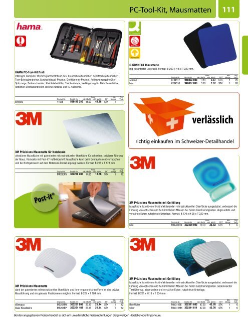 Büromaterial - Bürobedarf Katalog von www.Buerogummi.ch