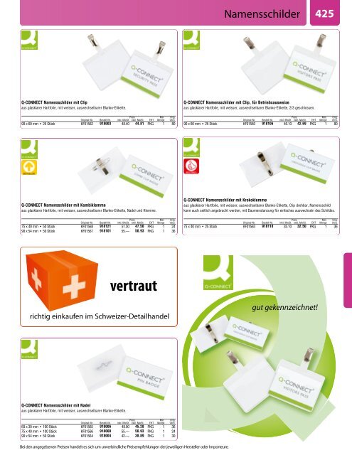 Büromaterial - Bürobedarf Katalog von www.Buerogummi.ch