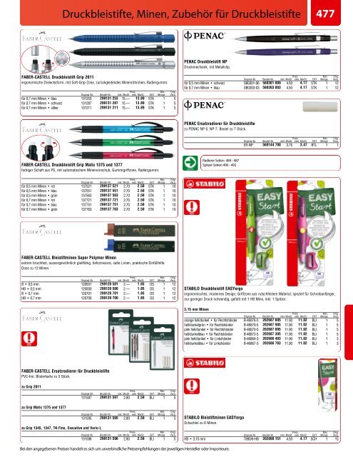 Büromaterial - Bürobedarf Katalog von www.Buerogummi.ch