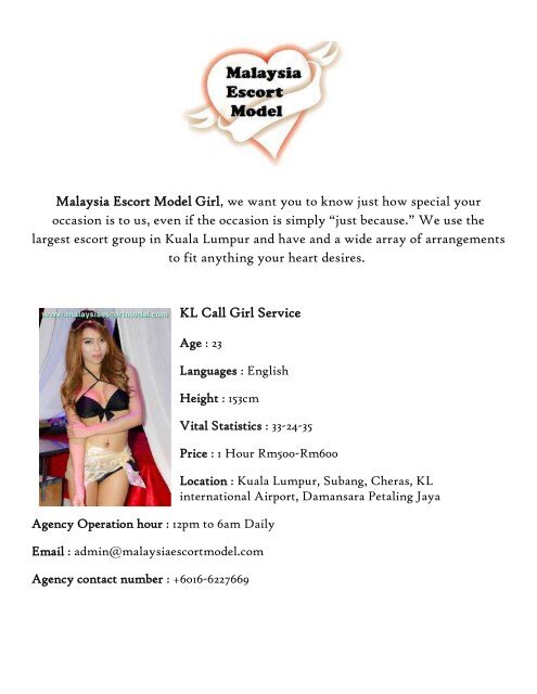 Malaysiaescortmodel