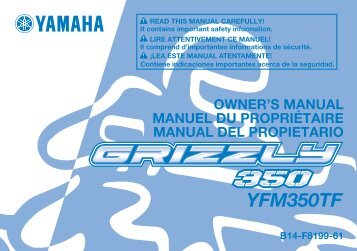 Yamaha GRIZZLY 350 - 2015 - Mode d'emploi EspaÃ±ol