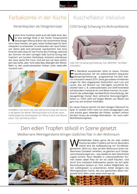 BauLokal.de - das Magazin Ausgabe Westerwald Frühjahr 2016 