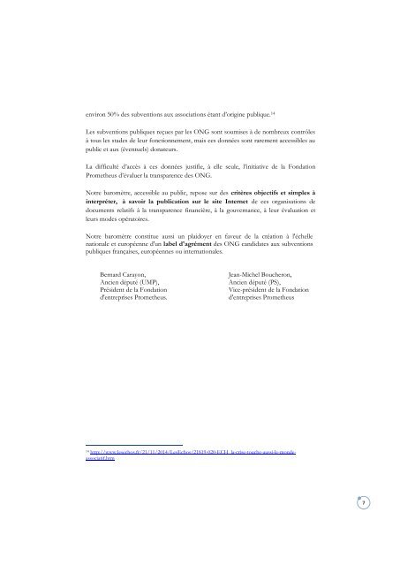 Baromètre 2015-2016 de transparence des ONG