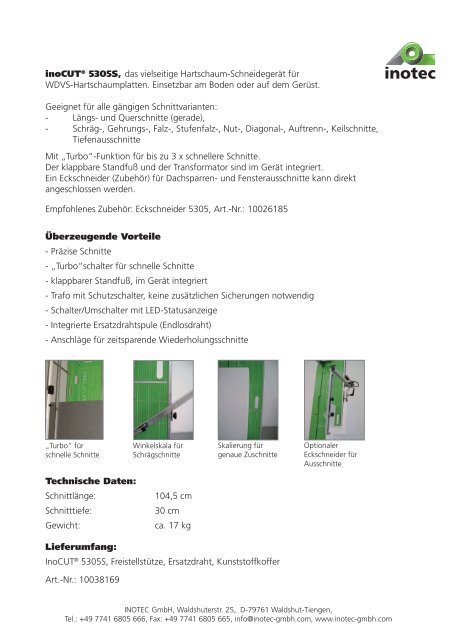 inoCUT® 5305S - INOTEC GmbH