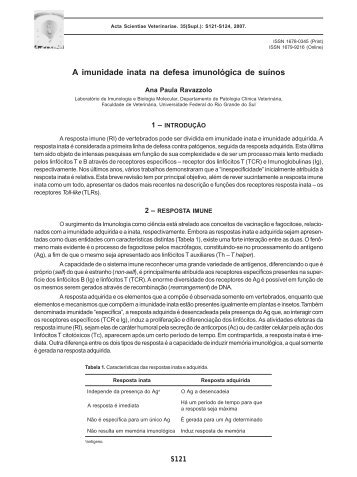 A imunidade inata na defesa imunológica de suínos - Suinotec