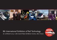 8th International Exhibition of Rail Technology - Sifer 2013