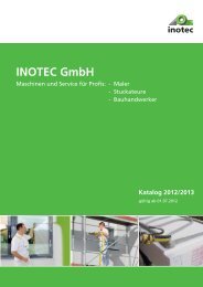 INOTEC GmbH - Maschinen und Service für Profis: - Maler