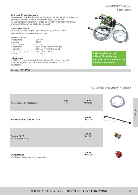 INOTEC GmbH - Maschinen und Service für Profis: - Maler