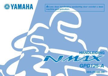 Yamaha NMAX - 2015 - Mode d'emploi Nederlands