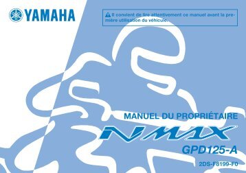 Yamaha NMAX - 2015 - Mode d'emploi FranÃ§ais