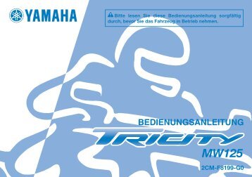 Yamaha Tricity - 2014 - Mode d'emploi Deutsch