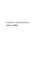 Installations- und Betriebsanleitung InoLan / InoWeb