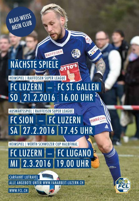 FC LUZERN Matchzytig N°9 15/16 (RSL 20) 