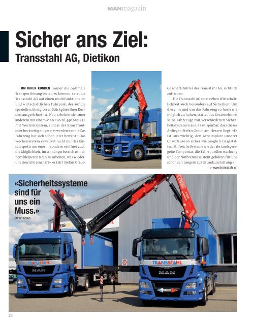 MANmagazin Truck 2/2015 Schweiz