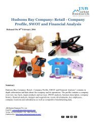 Financial Analysis of Hudsons Bay: JSBMarketResearch