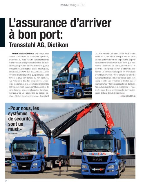 MANmagazine Truck 2/2015 Suisse