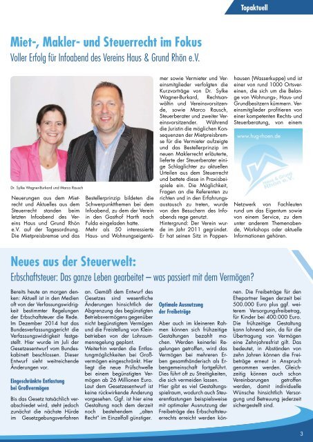 Rausch, Zeiger & Partner Newsletter