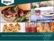 Research and Development Trend of China Fruit Wine Market, 2014-2018