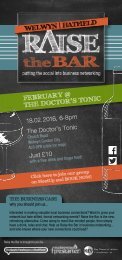 Raise the Bar - February at the Doctor's Tonic