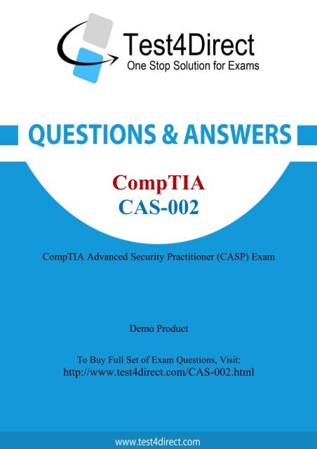 CAS-002 Latest Exam BrainDumps