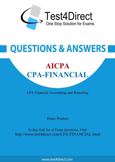 Here you get free CPA-Financial Exam BrainDumps