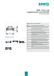 Maß-, Form- und Lagetoleranzen nach DIN 620 - HWG