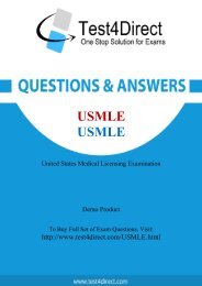 Up-to-Date USMLE Exam BrainDumps