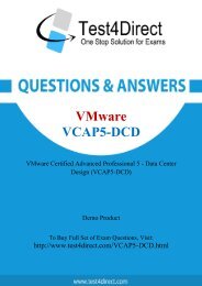 Buy VCAP5-DCD BrainDumps and Get Discount