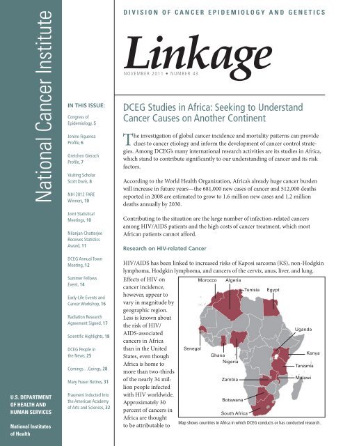 Linkage - DCEG - Home - National Cancer Institute