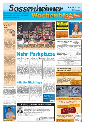 Sossenheimer Wochenblatt Ausgabe Kw 6-2016