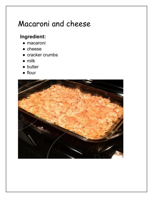 Grace's Cookbook