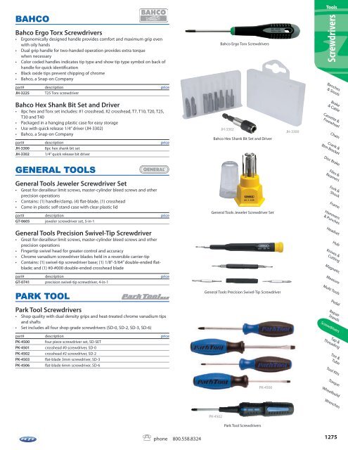 NEW Park Tool TWS-3 Y Torx Wrench T10 T25 T30 GREEN
