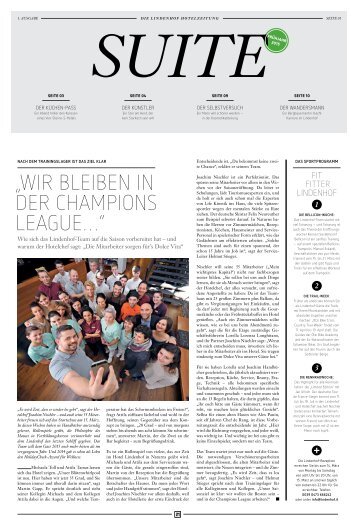 Lindenhof Hotelzeitung \"Ausgabe I Frühling 2015\"
