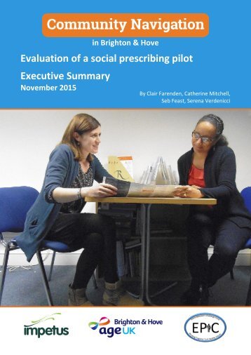 Evaluation of a social prescribing pilot Executive Summary