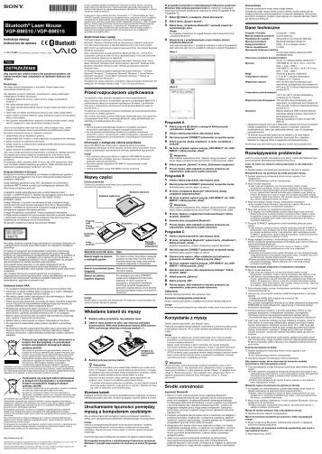 Sony VGP-BMS15C - VGP-BMS15C Mode d'emploi Roumain