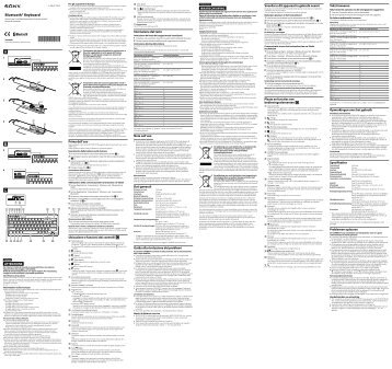 Sony SGP-WKB1 - SGP-WKB1 Mode d'emploi NÃ©erlandais