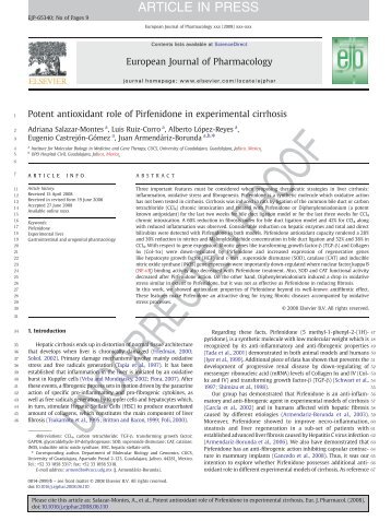 European Journal Of Pharmacology - KitosCell