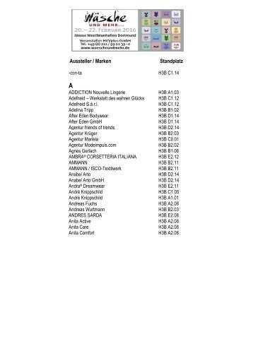 Aussteller- und Markenverzeichnis_Februar 2016